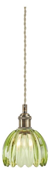Markslöjd 109138 - Závesné svietidlo na lanku GOTA 1xE14/40W/230V dymovo zelená/mosadz