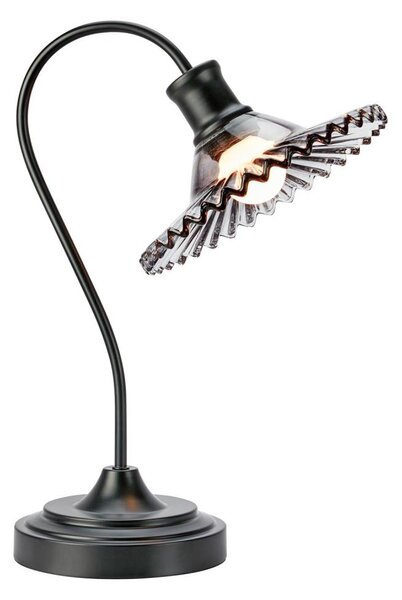 Markslöjd 109151 - Stolová lampa NOVIA 1xE27/60W/230V čierna/dymová sivá