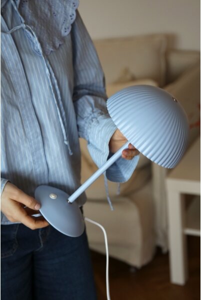 Markslöjd 109140 - Stolová lampa ZIN 2xG9/20W/230V modrá