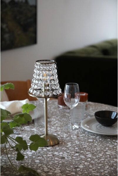 Markslöjd 109125 - LED stmievateľná nabíjacia stolná lampa LIORA 1xE14/2W/2000 mAh mosadz