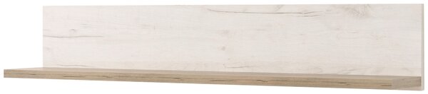 NÁSTENNÁ POLICA, farba strieborného duba, 120/22/19,5 cm Ti'me - Regály