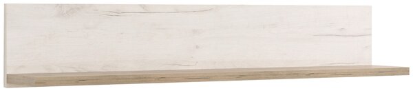 NÁSTENNÁ POLICA, farba strieborného duba, 120/22/19,5 cm Ti'me - Regály