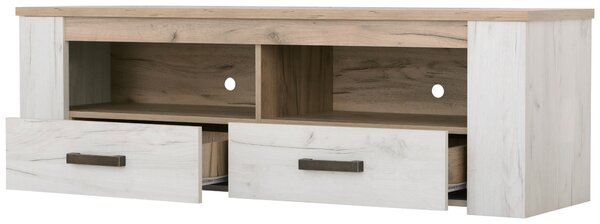 TV DIEL, farba duba, farba strieborného duba, 151,5/49,5/43,5 cm Ti'me - TV nábytok
