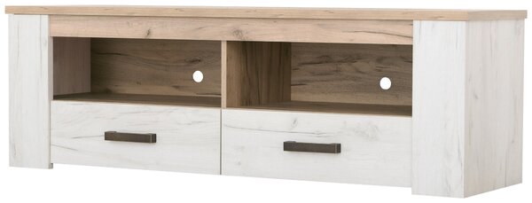 TV DIEL, farba duba, farba strieborného duba, 151,5/49,5/43,5 cm Ti'me - TV nábytok