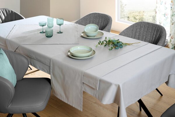 OBRUS, 80/80 cm, svetlosivá Novel - Textil do domácnosti