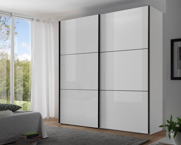 ŠAT. SKRIŇA S POSUV. DVERAMI, biela, 167/222/68 cm Moderano - Skrine