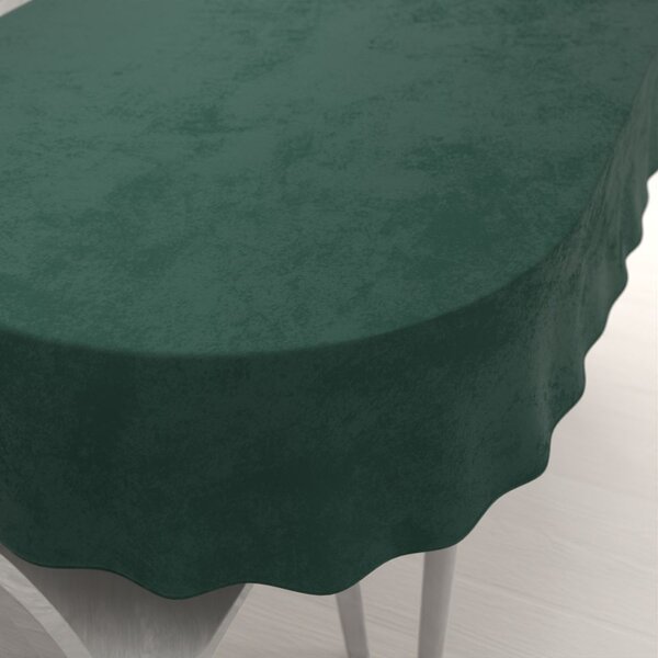 Biante Zamatový oválny obrus Velvet Prémium SVP-044 Lesná zelená 60x100 cm