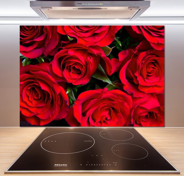 Panel do kuchyne Červené ruže pl-pksh-100x70-f-76865971