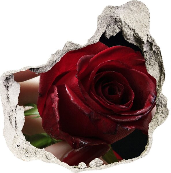 Samolepiaca nálepka Žena s ruží nd-p-6668624