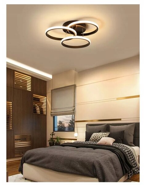 LED stropné svietidlo LED/38W/230V čierna