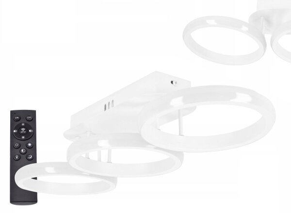 LED stmievateľné stropné svietidlo LED/30W/230V 3000-6500K biela Wi-Fi Tuya + diaľkové ovládanie