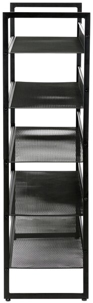 REGÁL NA TOPÁNKY, čierna, 72/102,5/30 cm Xora - Online Only drobný nábytok, Online Only