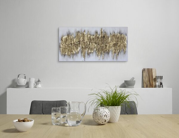OLEJOMAĽBA, abstraktné, štruktúry, 120/60 cm Monee - Obrazy
