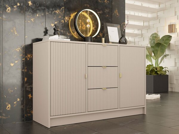 Mirjan24 Komoda Razimo 2D3SZ, Farby: Biely velvet 5903211293979