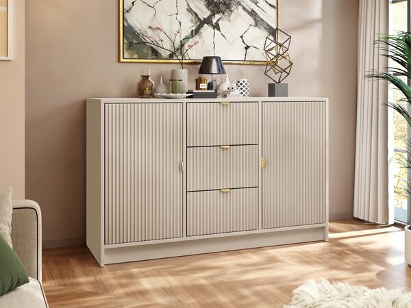 Mirjan24 Komoda Razimo 2D3SZ, Farby: Biely velvet 5903211293979