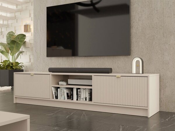 Mirjan24 Tv stolík/skrinka Razimo 2K, Farby: Biely velvet 5903211294006