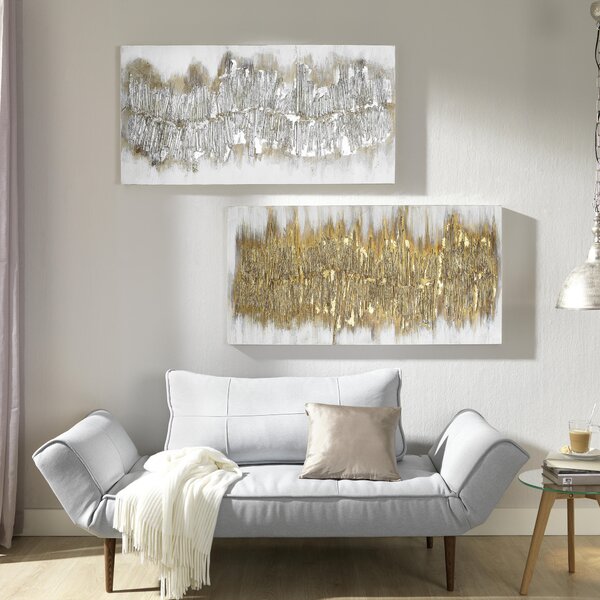 OLEJOMAĽBA, abstraktné, štruktúry, 120/60 cm Monee - Obrazy