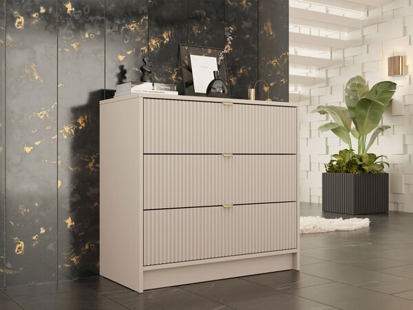 Mirjan24 Komoda Razimo 3SZ, Farby: Biely velvet 5903211293986