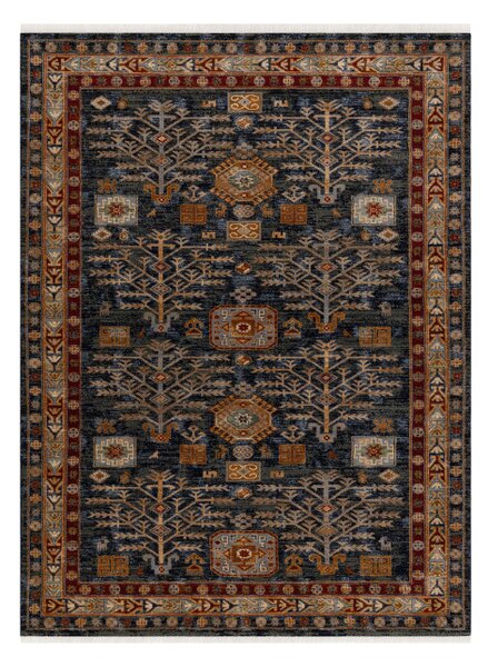 Koberec KESHAN strapce / rám 6174/53511 granátový / bordový