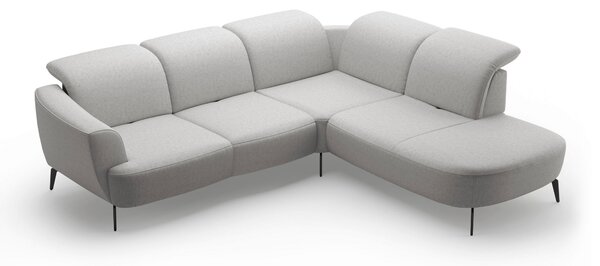 ROHOVÁ SEDAČKA, textil, svetlosivá Sit & More - Sedačky, Online Only