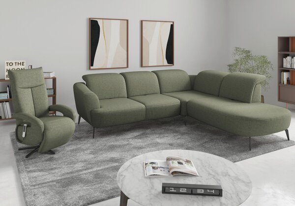 ROHOVÁ SEDAČKA, textil, olivovozelená Sit & More - Sedačky, Online Only
