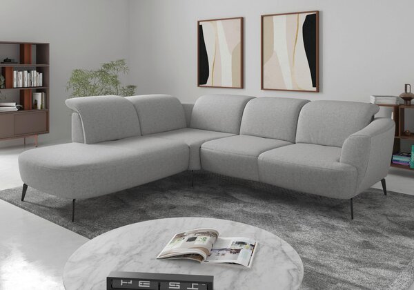 ROHOVÁ SEDAČKA, textil, svetlosivá Sit & More - Sedačky, Online Only