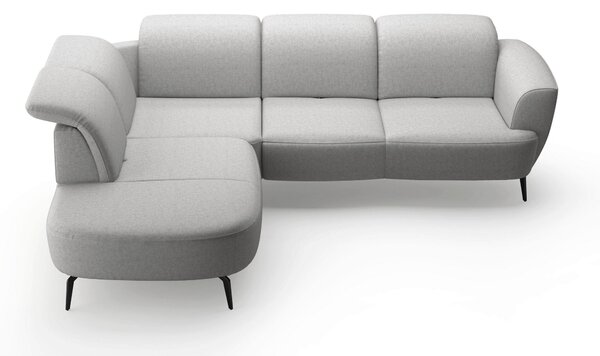 ROHOVÁ SEDAČKA, textil, svetlosivá Sit & More - Sedačky, Online Only