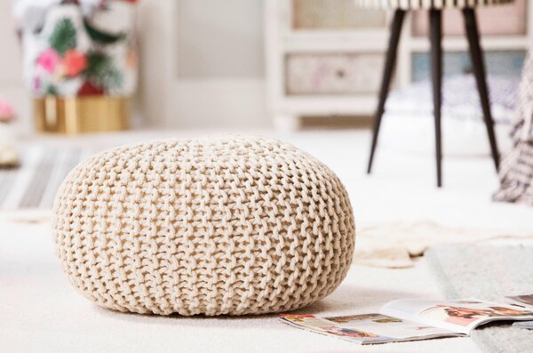 TABURETKA „PUFF“, 55/55/35 cm Linea Natura - Kreslá