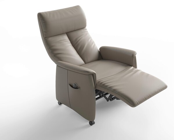 RELAXAČNÉ KRESLO, koža, sivá Sit & More - Online Only obývacie izby, Online Only