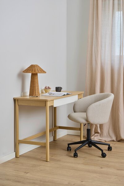PÍSACÍ STÔL, biela, farba duba, 110/50/75 cm MID.YOU - Online Only kancelárie, Online Only