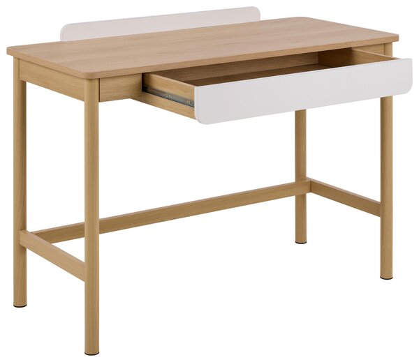 PÍSACÍ STÔL, biela, farba duba, 110/50/75 cm MID.YOU - Online Only kancelárie, Online Only