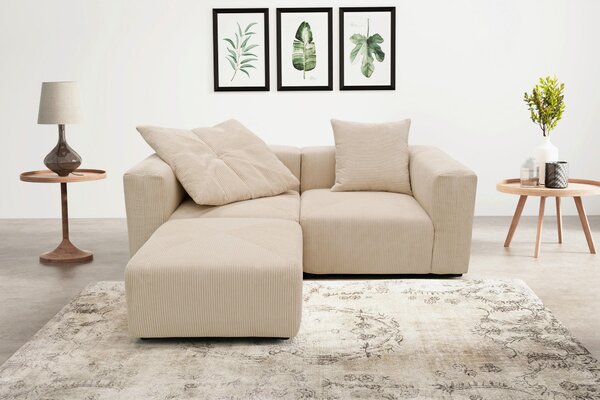 TABURETKA, textil, 85/42/85 cm MID.YOU - Online Only obývacie izby, Online Only