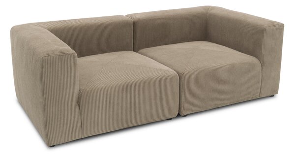 DVOJMIESTNA POHOVKA, textil, bahenná hnedá MID.YOU - Sedačky, Online Only