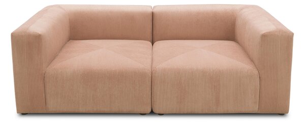 DVOJMIESTNA POHOVKA, textil, ružová, ružové zlato MID.YOU - Sedačky, Online Only