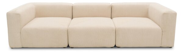 TROJMIESTNA POHOVKA, textil, krémová MID.YOU - Sedačky, Online Only