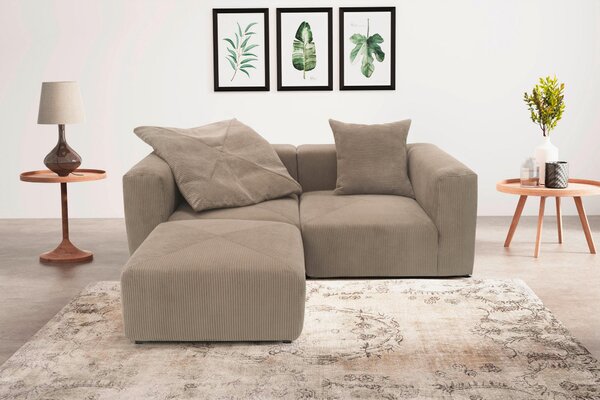TABURETKA, textil, 85/42/85 cm MID.YOU - Online Only obývacie izby, Online Only