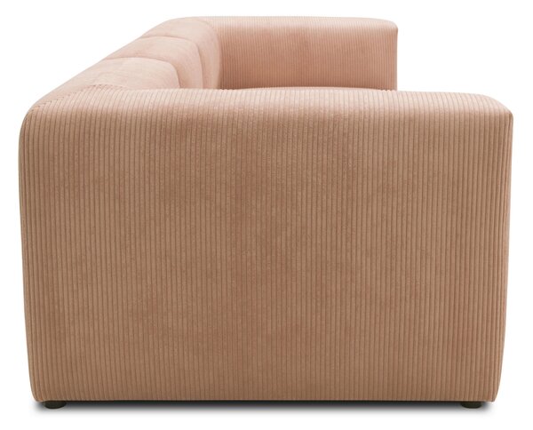 TROJMIESTNA POHOVKA, textil, ružová, ružové zlato MID.YOU - Sedačky, Online Only