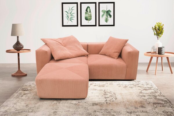 TABURETKA, textil, 85/42/85 cm MID.YOU - Online Only obývacie izby, Online Only