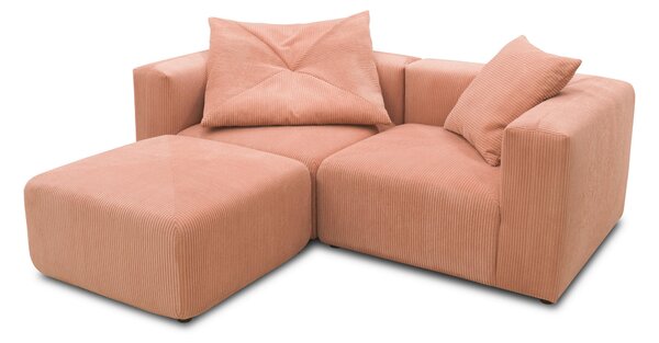 ROHOVÁ SEDAČKA, textil, ružová, ružové zlato MID.YOU - Online Only obývacie izby, Online Only