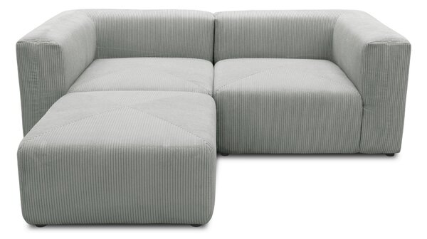 ROHOVÁ SEDAČKA, textil, svetlosivá MID.YOU - Online Only obývacie izby, Online Only