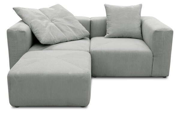 ROHOVÁ SEDAČKA, textil, svetlosivá MID.YOU - Online Only obývacie izby, Online Only
