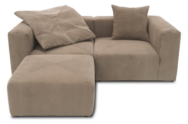 ROHOVÁ SEDAČKA, textil, bahenná hnedá MID.YOU - Online Only obývacie izby, Online Only