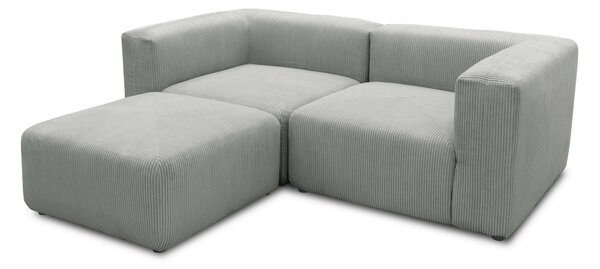 ROHOVÁ SEDAČKA, textil, svetlosivá MID.YOU - Online Only obývacie izby, Online Only