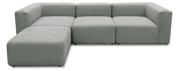 ROHOVÁ SEDAČKA, textil, svetlosivá MID.YOU - Online Only obývacie izby, Online Only