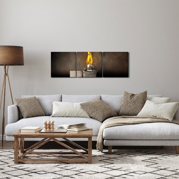 Obraz zapaľovača (s hodinami) (90x30 cm)