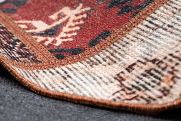Koberec ANTIKA Ancient Rust patchwork terakota