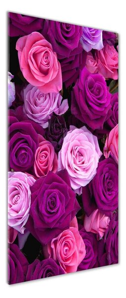 Foto obraz sklo tvrzené Ružové ruže