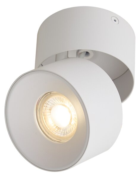 Moderné prisadené bodové svietidlo biele GU10 50mm naklápacie - Echo