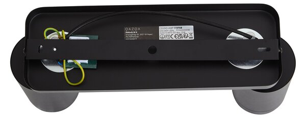 Moderné stropné svietidlo čierne 2-svetlové GU10 70mm - Jeana Luxe