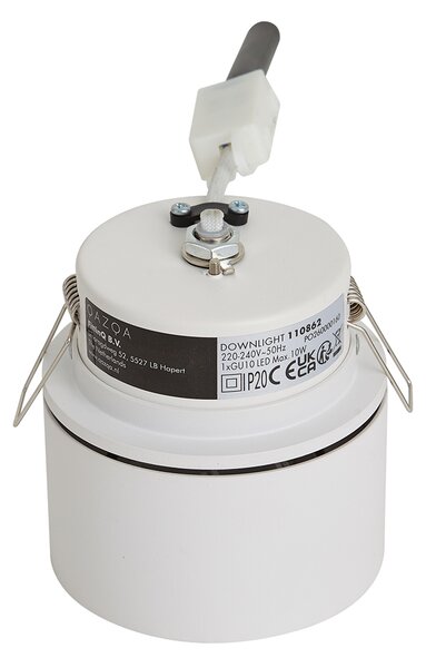Moderné zapustené bodové svietidlo biele GU10 50mm - Echo